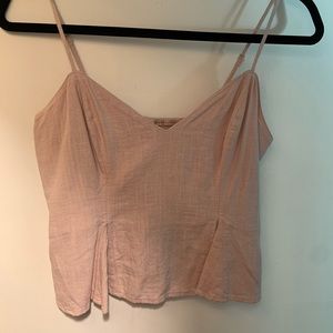 Express Linen Crop Top